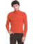 Turuncu Slim Fit Fitilli Balıkçı Yaka Yünlü Triko Kazak 1