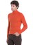 Turuncu Slim Fit Fitilli Balıkçı Yaka Yünlü Triko Kazak 3