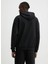 Siyah Erkek Kapüşon Oversize Düz Sweatshirt 50529090_DITCHLE 4