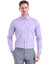 Mor Comfort Fit Düz 100% Pamuk Düğmeli Yaka Uzun Kollu Casual Gömlek 1