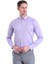 Mor Comfort Fit Düz 100% Pamuk Düğmeli Yaka Uzun Kollu Casual Gömlek 2