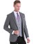 Siyah Slim Fit Desenli Mono Yaka Casual Ceket 2