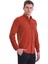 Kiremit Slim Fit 100% Pamuklu Düğmeli Yaka Uzun Kollu Klasik Gömlek 1