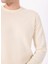 Ekru Erkek Bisiklet Slim Fit Kazak HM703237 4