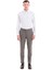 Lacivert Slim Fit Baskılı Pamuklu Slim Yaka Uzun Kollu Klasik Gömlek 2