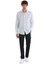 Mavi Comfort Fit Çizgili Slim Yaka Uzun Kollu Keten Gömlek 2