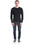 Lacivert Slim Fit Fitilli Bisiklet Yaka Yünlü Triko Kazak 2