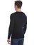 Lacivert Slim Fit Fitilli Bisiklet Yaka Yünlü Triko Kazak 5
