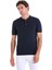 Lacivert Regular Fit Düz Polo Yaka Rayon Triko Tişört 3