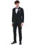 Lacivert Slim Fit Düz Çıkma Şal Yaka Damatlık 1
