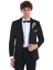 Lacivert Slim Fit Düz Çıkma Şal Yaka Damatlık 2