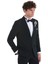 Lacivert Slim Fit Düz Çıkma Şal Yaka Damatlık 4