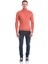 Pembe Slim Fit Fitilli Balıkçı Yaka Yünlü Triko Kazak 2