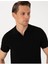 Siyah Slim Fit Polo Yaka Triko Tişört 2