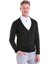 Siyah Comfort Fit Düz V Yaka Yünlü Triko Hırka 1