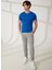 Bisiklet Yaka Mavi Erkek T-Shirt FM23S07TGBLUETTE 2