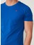 Bisiklet Yaka Mavi Erkek T-Shirt FM23S07TGBLUETTE 5
