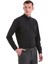 Siyah Slim Fit Desenli Pamuklu Slim Yaka Uzun Kollu Klasik Gömlek 4