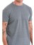 Indigo Regular Fit Jakarlı Bisiklet Yaka Keten Tişört 5