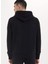 Siyah Baskılı Kapüşonlu Pamuk Regular Fit Erkek Sweatshirt Portraıt Hoodıe 4