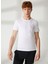 Bisiklet Yaka Beyaz Erkek T-Shirt FM23S26TGWHITE 3