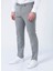 Normal Bel Dar Paça Slim Fit Gri Erkek Pantolon 1081904 3