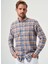 Regular Fit Paşa Yaka Kahve Prestogal Ekoseli Spor Erkek Gömlek GM23Y231027_D11 3
