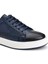 Lacivert Erkek Deri Sneaker 10-76 5