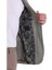 Kahverengi Comfort Fit Desenli Sivri Yaka Casual Keten Ceket 6