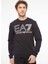 Slim Fit Kapüşon Yaka Siyah Erkek Sweatshırt 6RPM08PJSHZ1200 1