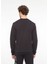 Slim Fit Kapüşon Yaka Siyah Erkek Sweatshırt 6RPM08PJSHZ1200 5