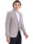 Bordo Slim Fit Desenli Mono Yaka Casual Ceket 3
