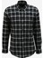 Slim Fit Gömlek Yaka Siyah - Gri Erkek Gömlek 1089817 1