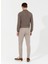 Normal Bel Normal Paça Slim Fit Bej Erkek Pantolon Mody 4
