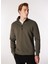 Haki Erkek Dik Yaka Relaxed Sweatshirt C4WM-SWT4256 1
