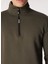 Haki Erkek Dik Yaka Relaxed Sweatshirt C4WM-SWT4256 4