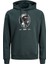 Kapüşon Yaka Koyu Yeşil Erkek Sweatshırt 12243619_JOROPUS Sweat Hood Tg 1