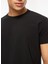 Bisiklet Yaka Siyah Erkek T-Shirt 61103091 4