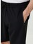 Siyah Erkek Normal Bel Slim Fit Şort 1087469 4