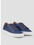 Lacivert Erkek Deri Sneaker London 2