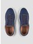 Lacivert Erkek Deri Sneaker London 3