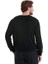 Siyah Regular Fit Düz Bisiklet Yaka Rayon Kazak 6
