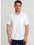 Regular Fit Kısa Kollu Beyaz Erkek Gömlek GM23Y231172_D01 1