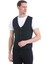 Lacivert Regular Fit Düz V Yaka Triko Yelek 4
