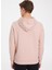 Pembe Baskılı Kapüşonlu Pamuk Regular Fit Erkek Sweatshirt Polar Bear Lıne Hoodıe 3