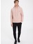Pembe Baskılı Kapüşonlu Pamuk Regular Fit Erkek Sweatshirt Polar Bear Lıne Hoodıe 4