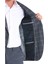 Lacivert Slim Fit Çizgili Mono Yaka Takım Elbise 5
