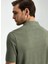 Saf Keten Haki Polo Yaka T-Shirt 3