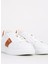 Beyaz-Kahverengi Erkek Deri Sneaker FU0456.B04ZIP18N 3