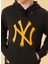Kapüşonlu Normal Kalıp Düz Siyah Erkek Sweatshirt - Mlb Seasonal Team Logo Hdy Neyyan 1